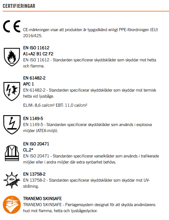 Flamskyddad långärmad sweatshirt herr