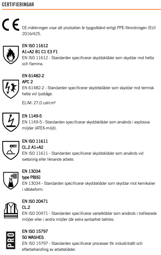 Flamskyddade 2-lager byxor