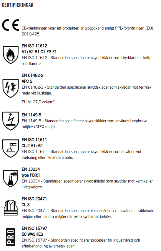 Flamskyddad 2-lager jacka herr