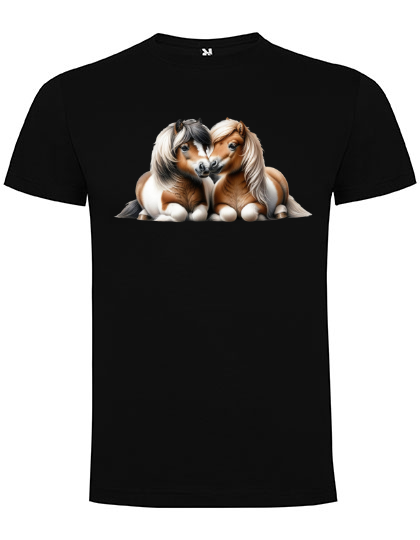 T-shirt med Shetlandsponny
