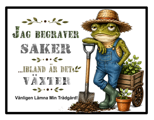 Jag begraver saker...