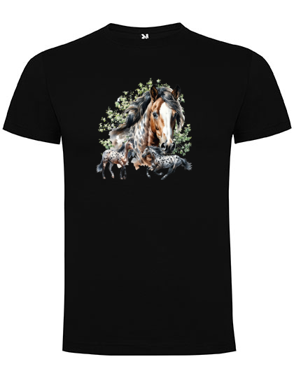 T-shirt med hästar