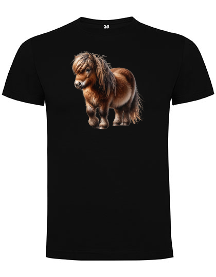 T-shirt med Shetlandsponny