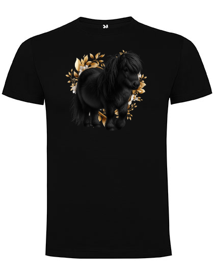 T-shirt med Shetlandsponny