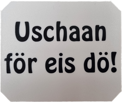 Isskrapa, Ushaan för..