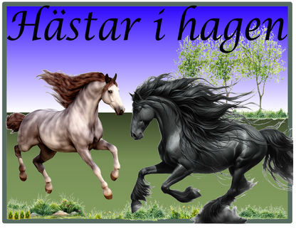 Hästar i hagen