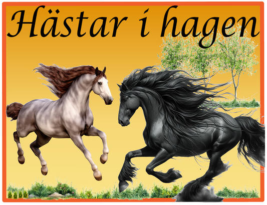 Hästar i hagen