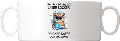 ...läser böcker