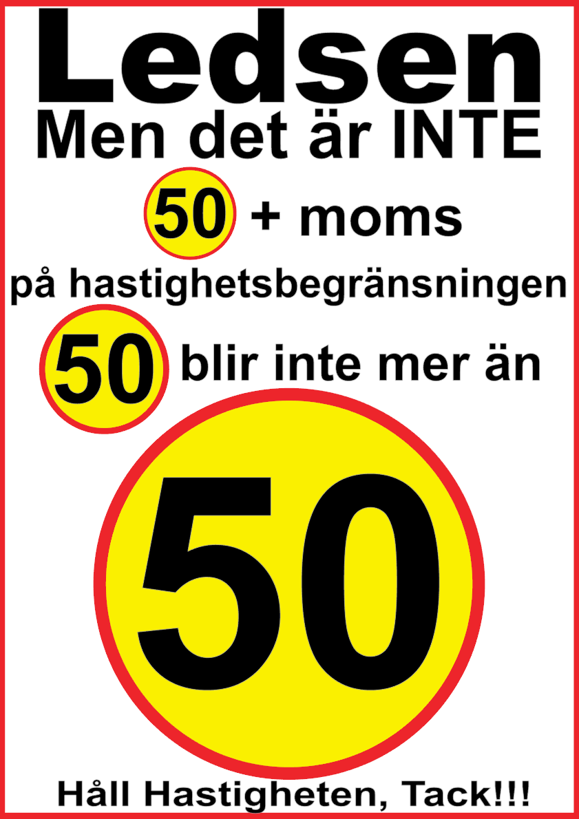 Hastighetsskylt